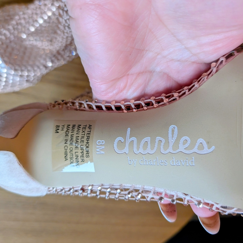 Charles David Mesh Heels - Cream - Picture 8 of 8
